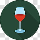 Flatjoy Circle Icons, Wine Glass, green and red wine glass art transparent background PNG clipart