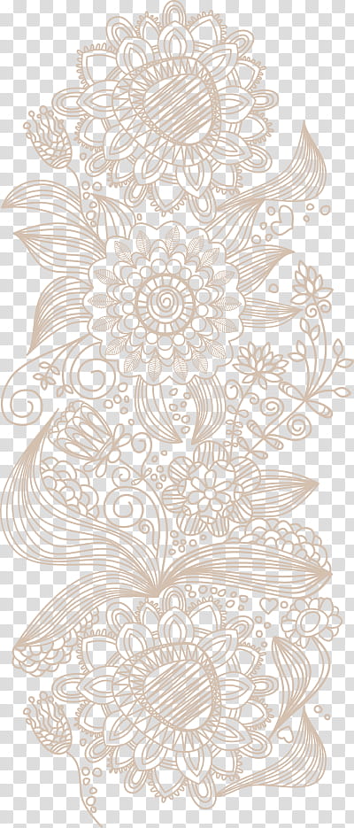 Flower Line Art, Motif, Lace, Floral Design, Leaf, Plant, Ornament, Pedicel transparent background PNG clipart