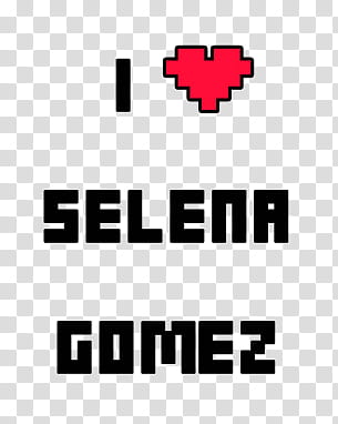 Texto I Love Selena Gomez transparent background PNG clipart