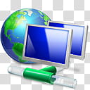 Vista Rainbar V English, computer monitor icon transparent background PNG clipart