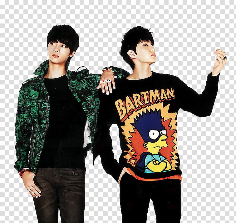 Vixx Renders, man standing while putting one hand on shoulder of anothe rman transparent background PNG clipart
