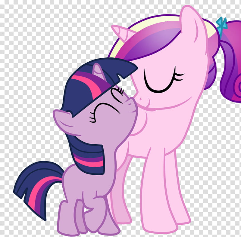 Princess Cadence And Twilight Sparkle(Filly) transparent background PNG clipart