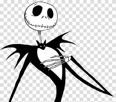 Halloween, Jack Skellington character transparent background PNG clipart