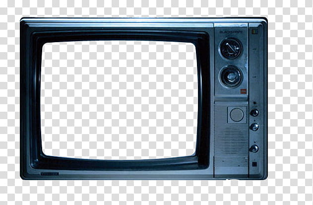 , vintage black TV transparent background PNG clipart