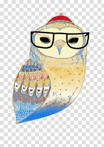 Super  , yellow, blue and red owl transparent background PNG clipart