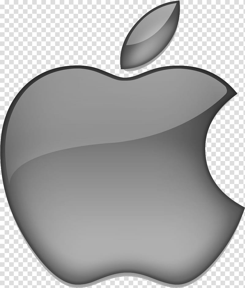 Silver Apple Logo, Iphone, Fruit, Leaf, Plant, Tree, Blackandwhite, Rose Family transparent background PNG clipart