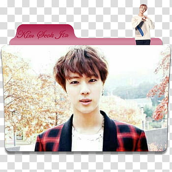 Kim Seok Jin Folder icon transparent background PNG clipart