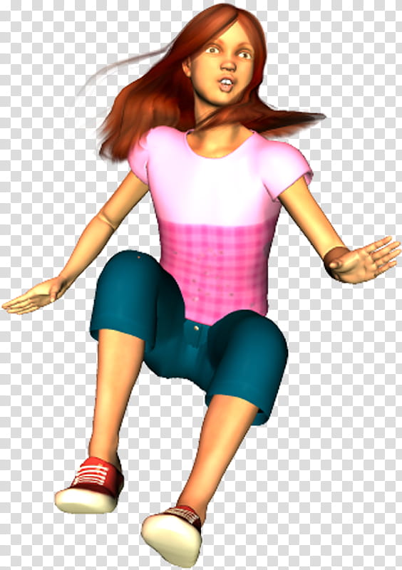 Katie Falling Poser transparent background PNG clipart