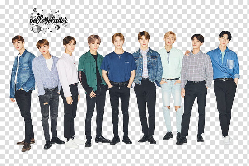 NCT  Men No No No, NCT  band standing with white background transparent background PNG clipart