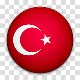 World Flag Icons, Turkey flag art transparent background PNG clipart