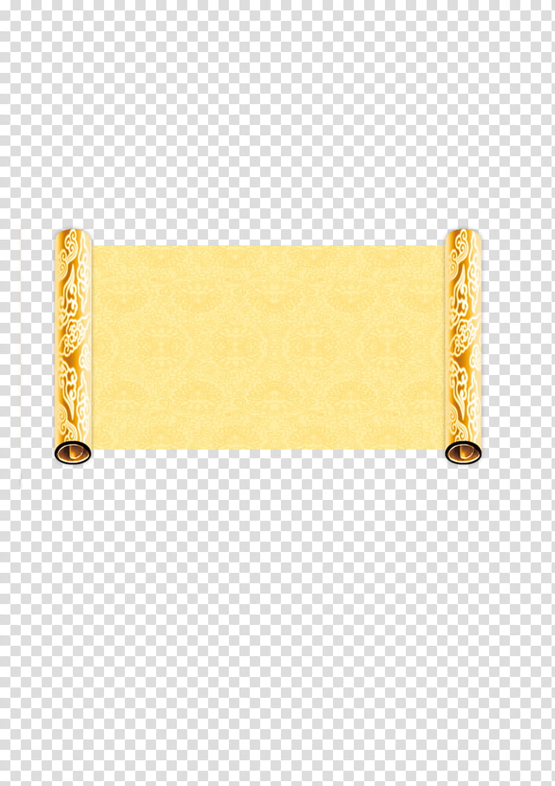 Scroll, Book, Paper, Edict, Yellow, Rectangle, Information Sign transparent background PNG clipart