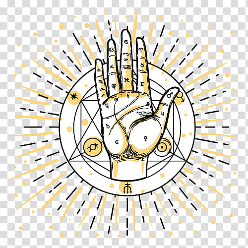 Clock, Palmistry, Drawing, Hand, Mysticism, Occult, Western Esotericism, Kabbalah transparent background PNG clipart