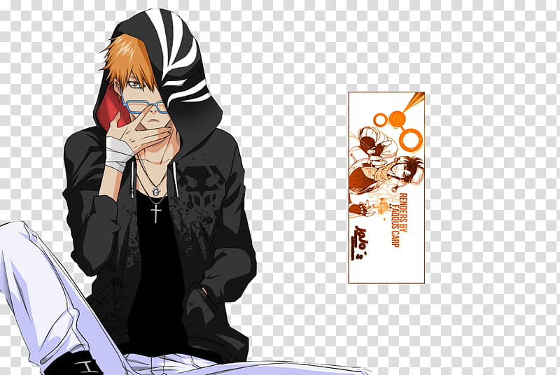 Ichigo  lentes render transparent background PNG clipart