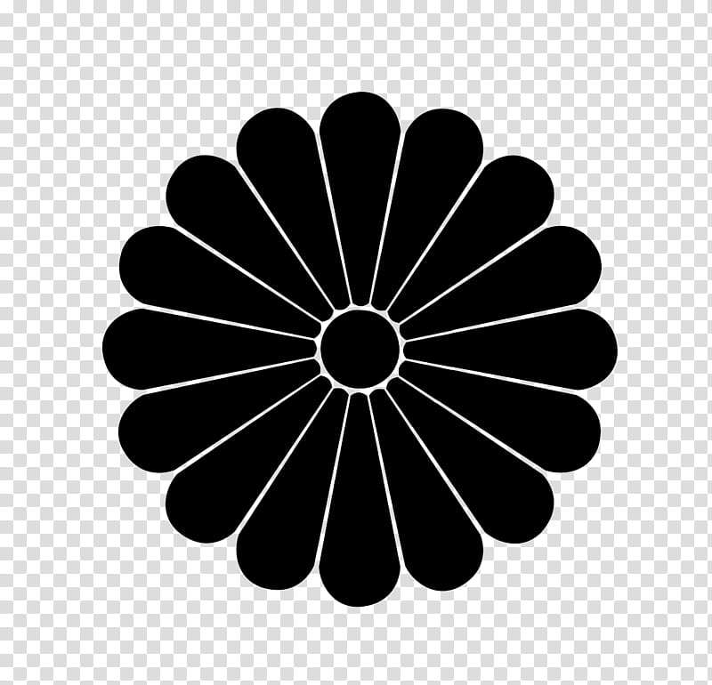 Japanese Motifs and Crests, black flower illustration transparent background PNG clipart