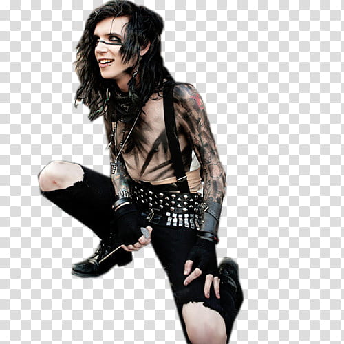 Andy biersack, kneeling on one leg Andy Biersack transparent background PNG clipart