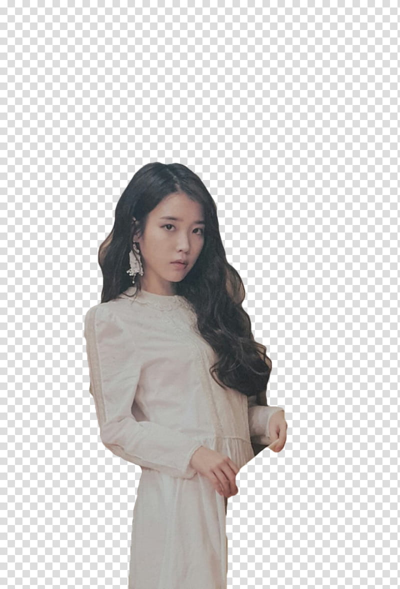 IU SEASON S GREETINGS  PT, woman wearing white long-sleeved top transparent background PNG clipart