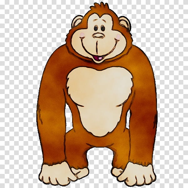 Bear, Lion, Monkey, Ape, Orangutan, Western Gorilla, Cartoon, Pan transparent background PNG clipart