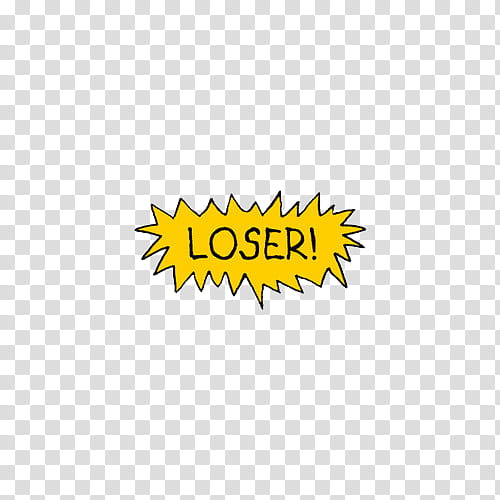 loser text overlay transparent background PNG clipart