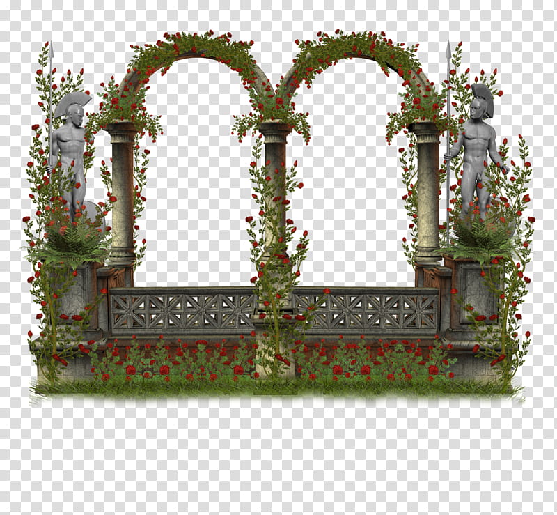 medieval structure , gray statues arch transparent background PNG clipart