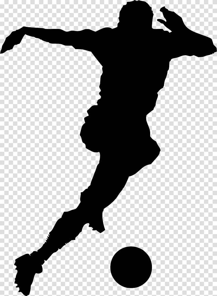 Football Pitch, Football Player, Sports, Goal, Goalkeeper, Soccer Ball Black And White, Footgolf, Silhouette transparent background PNG clipart