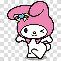 My Melody S , cartoon character illustration transparent background PNG clipart
