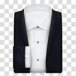 Executive, white and black two-piece suit transparent background PNG clipart