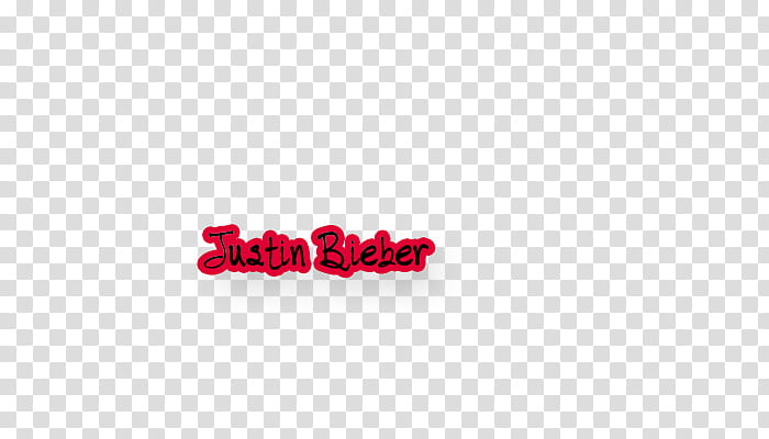 Textos Justin Bieber, red Justin Bieber text art transparent background PNG clipart