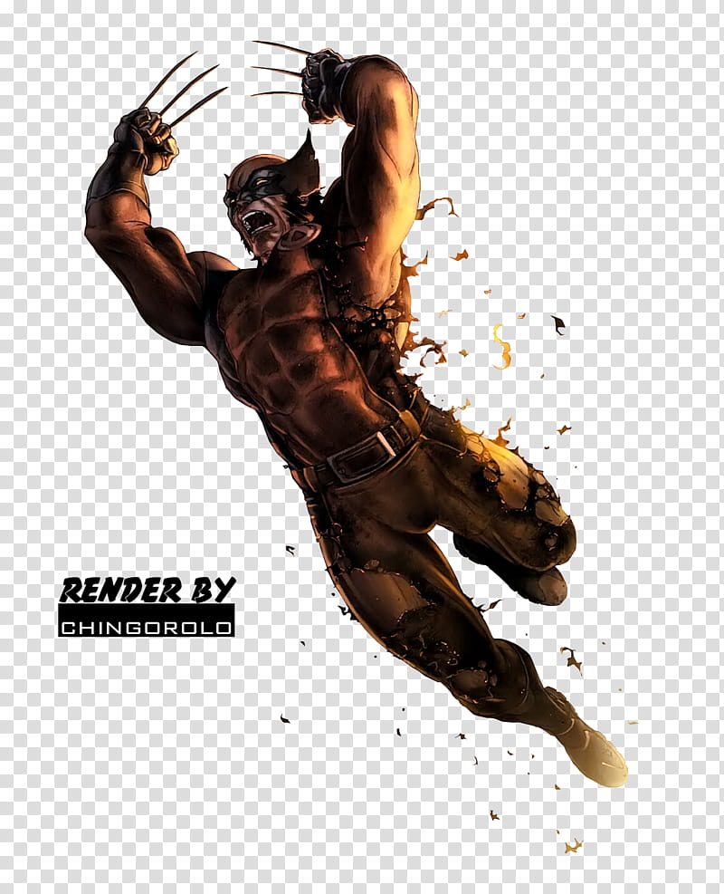 Wolverine Render, DC Comics X-Men Wolverine transparent background PNG clipart