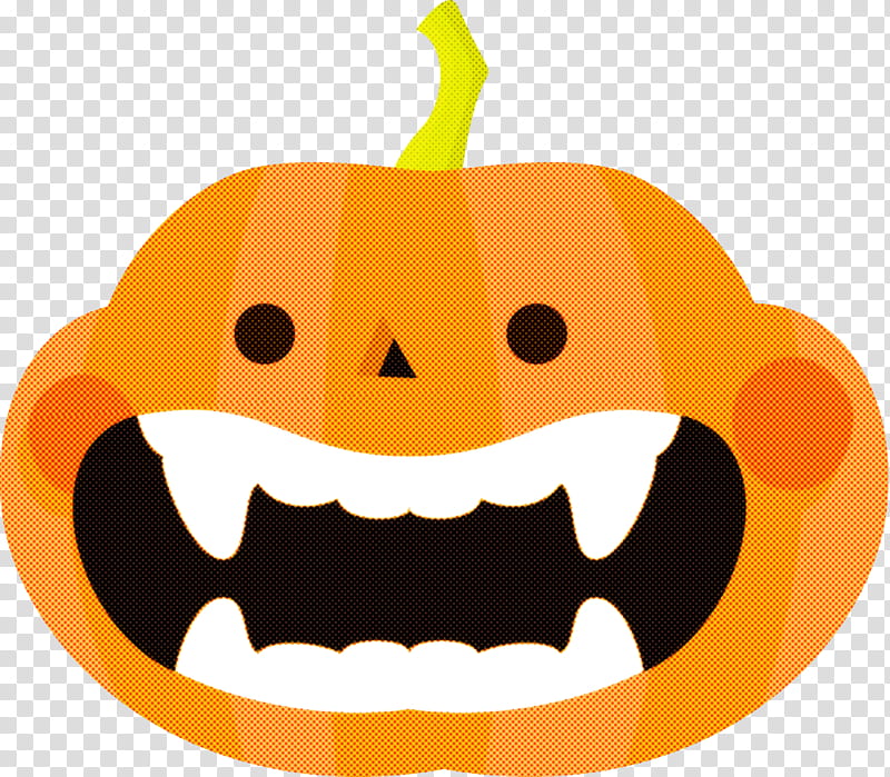 Jack-o-Lantern halloween carved pumpkin, Jack O Lantern, Halloween , Orange, Calabaza, Facial Expression, Smile, Yellow transparent background PNG clipart