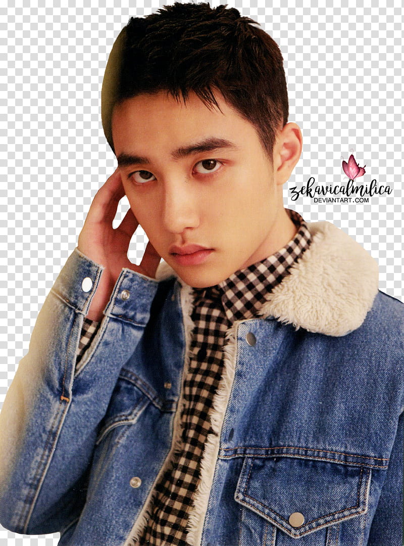 EXO D O For Life, man looking at the camera transparent background PNG clipart