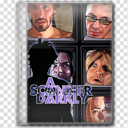 the BIG Movie Icon Collection A, A Scanner Darkly transparent background PNG clipart