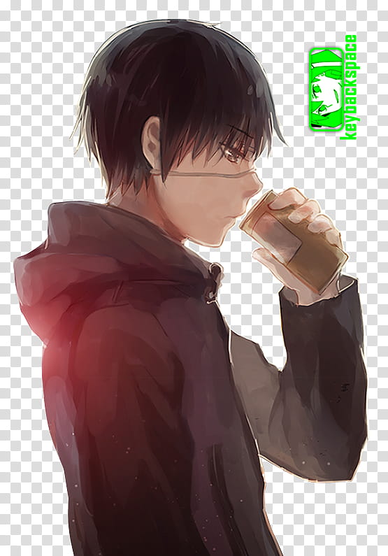 Kaneki Drink (Tokyo Ghoul), Render, male character drinking can illustration transparent background PNG clipart