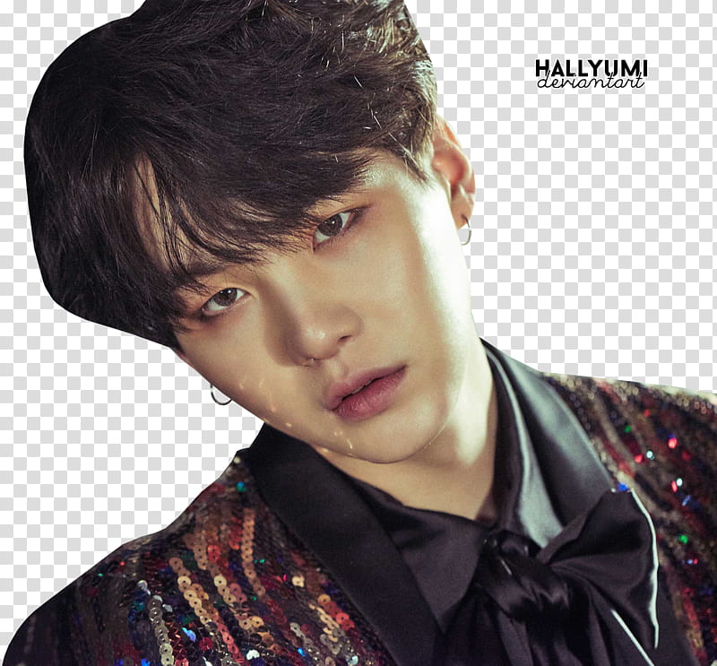 BTS WINGS N version, cutout of man wearing sequined suit jacket transparent background PNG clipart