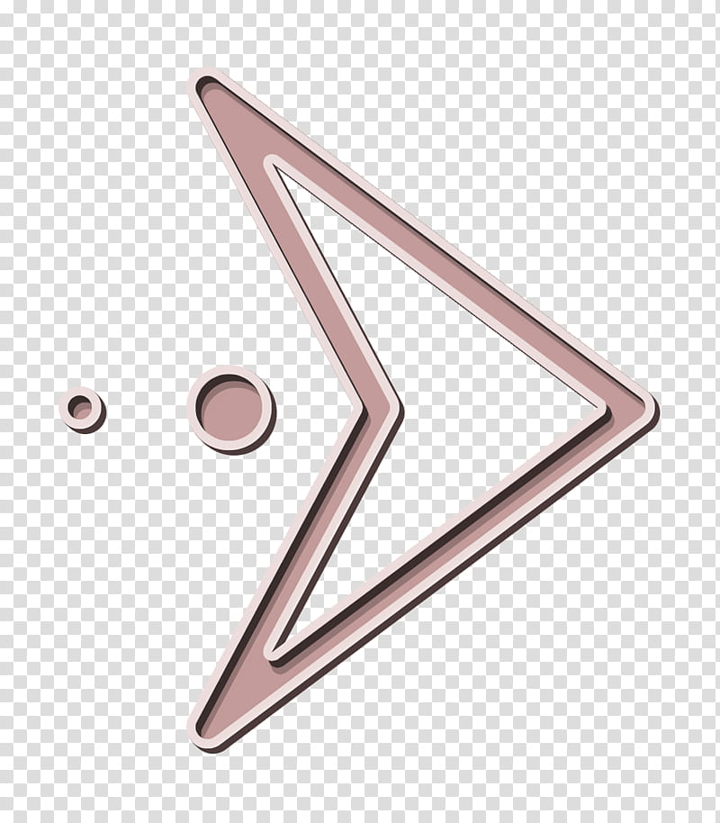 arrow icon direction icon pointer icon, Right Icon, Triangle, Metal, Copper, Steel, Jewellery transparent background PNG clipart