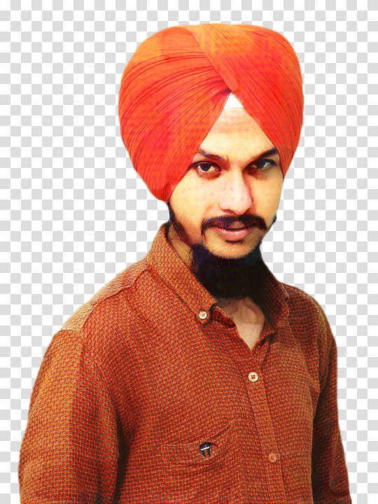 Moustache, Dastar, Turban, Hat, Cap, Forehead, Orange Sa, Clothing transparent background PNG clipart