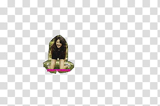 Varia, Selena Gomez in black shorts kneeling on green grass transparent background PNG clipart