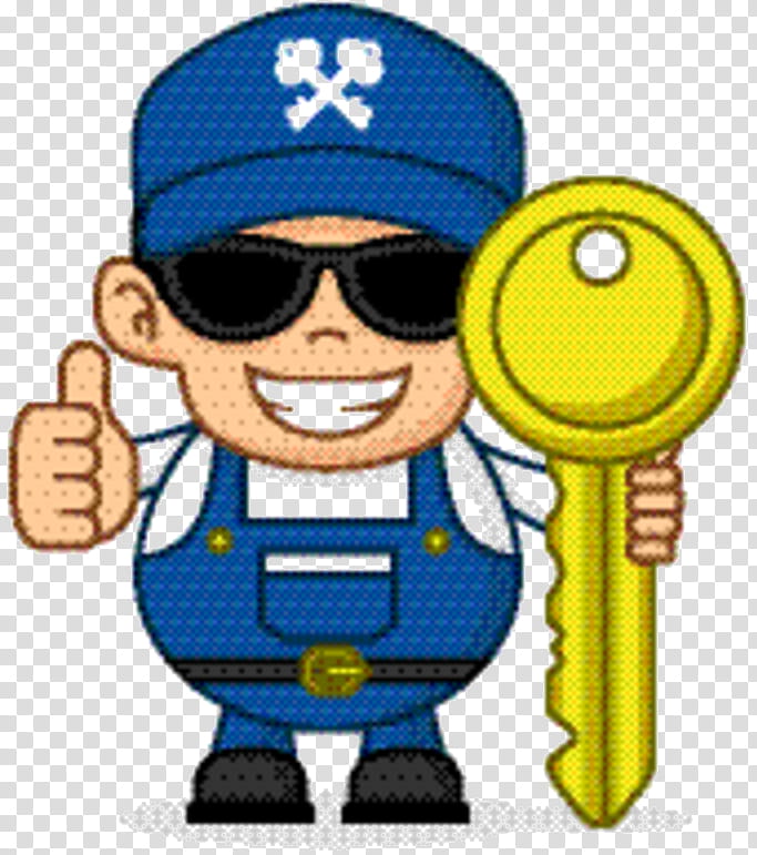 Locksmith Lock and key Door Allwedd Talleres Villalobos, Service, Polishing, Enterprise, Cartoon, Finger, Smile, Thumb transparent background PNG clipart