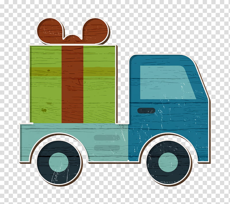 Present icon Ecommerce icon Car icon, Transport, Green, Vehicle, Toy transparent background PNG clipart