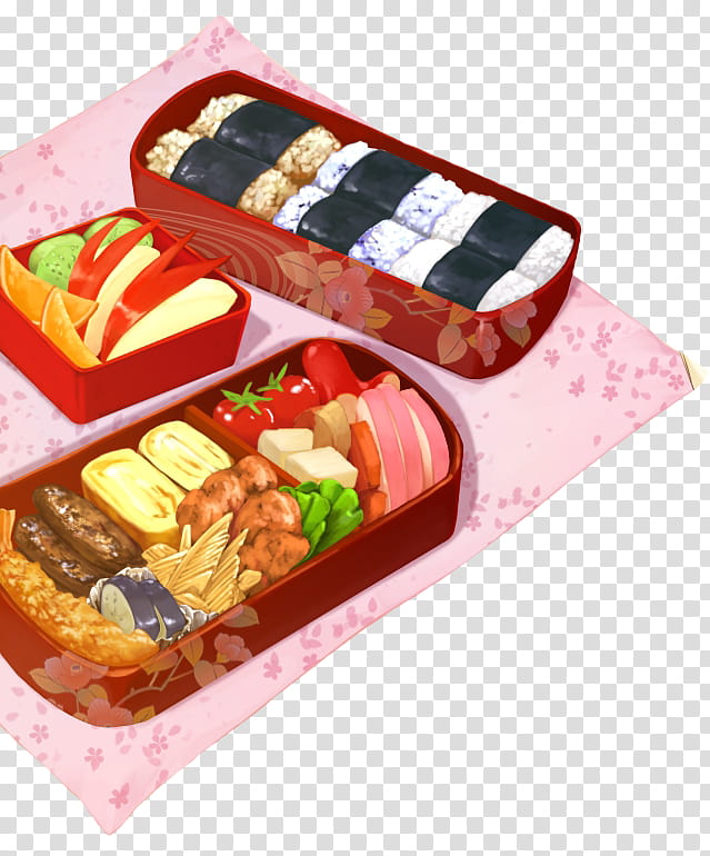 picnic basket  s, sushi food illustration transparent background PNG clipart