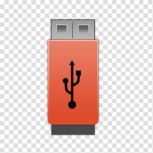 TRIX Icon Set, USB, red flash drive transparent background PNG clipart