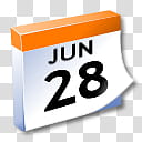 WinXP ICal, Jun  calendar icon transparent background PNG clipart
