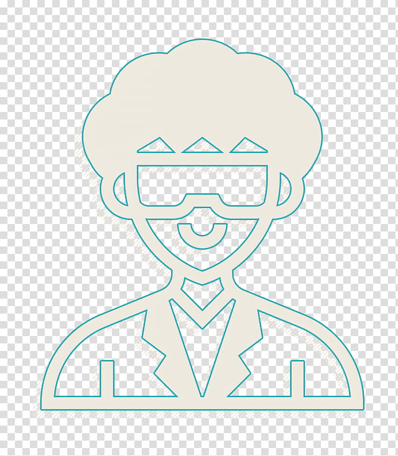 Researcher icon Careers Men icon Scientist icon, Sticker, Logo transparent background PNG clipart