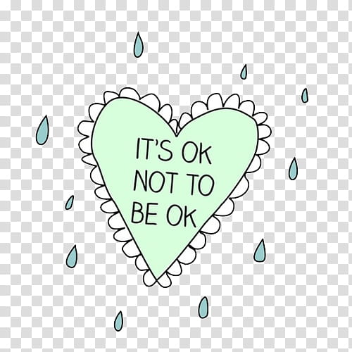 , it's ok not to be ok text transparent background PNG clipart