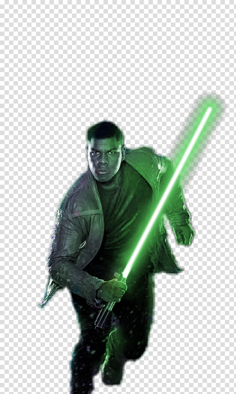 Finn Render Green Lightsaber transparent background PNG clipart