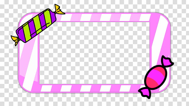 Candy Border, pink frame illustration transparent background PNG clipart