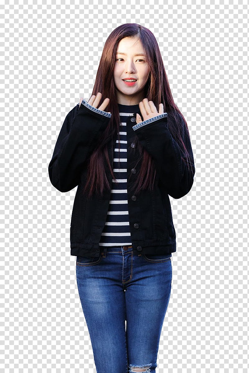 IRENE RED VELVET, woman standing while wearing jacket transparent background PNG clipart