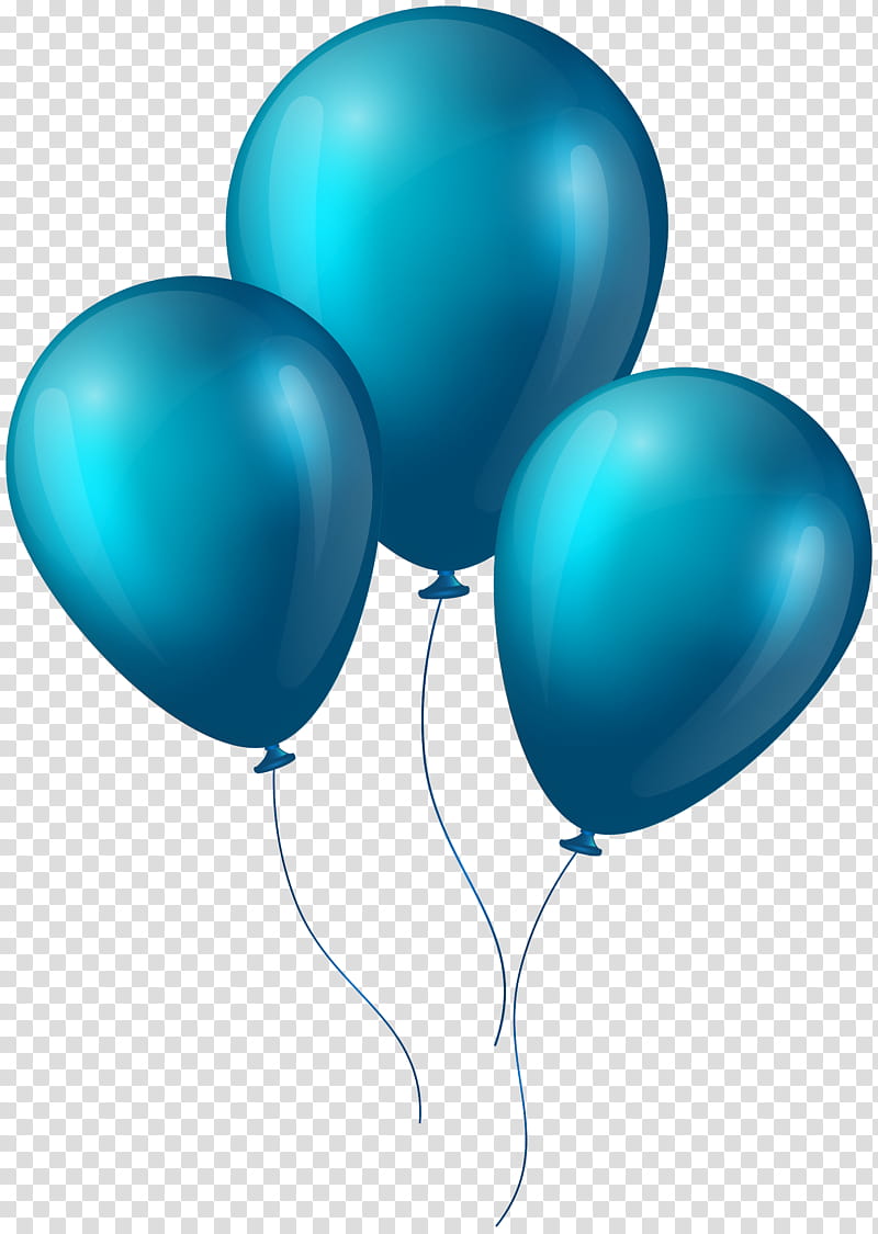 Hot Air Balloon, Blue, Turquoise, Aqua, Party Supply, Teal transparent ...