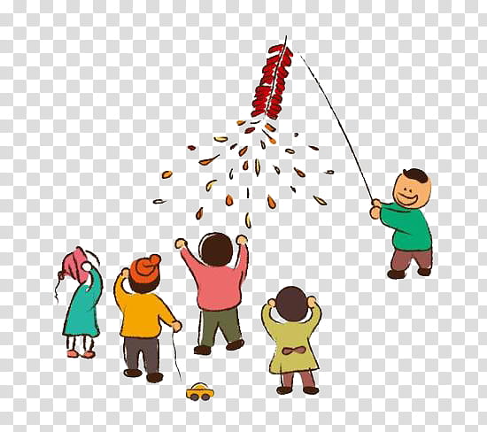 Firecracker Chinese New Year, Child, Festival, Poster, Cartoon, Fu, Papercutting, New Year transparent background PNG clipart