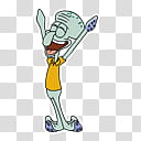 Squidward Tentacles illustration transparent background PNG clipart