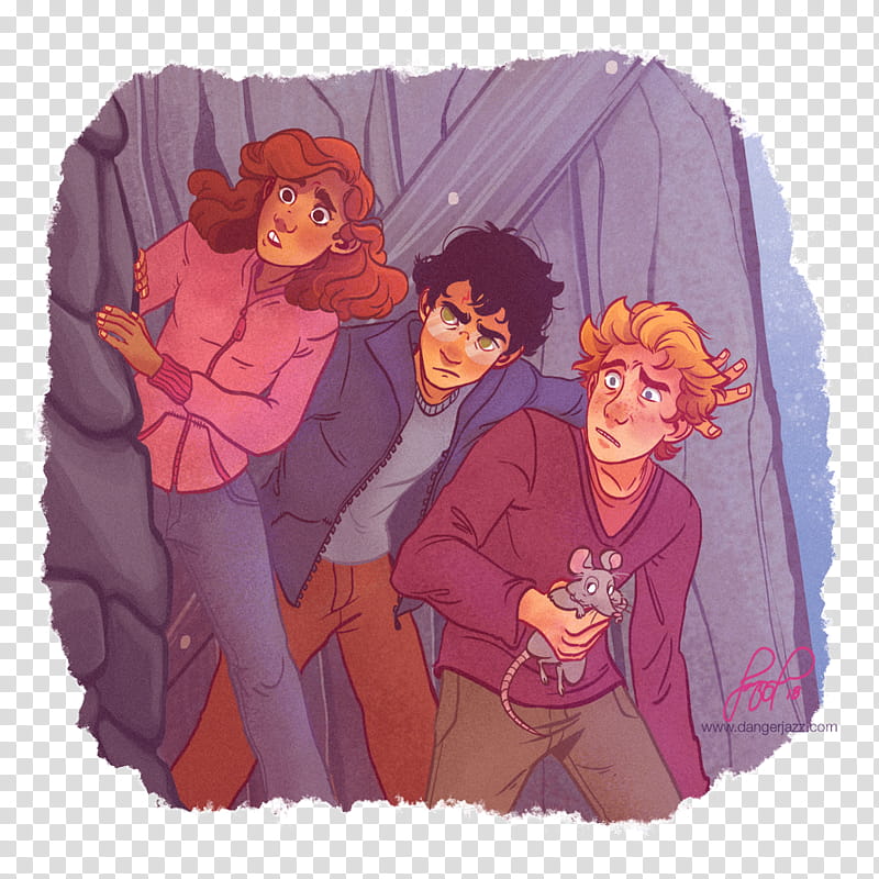 Harry, Ron and Hermione / transparent background PNG clipart